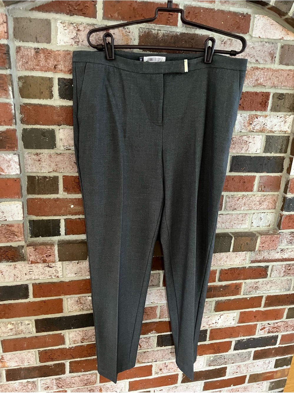 JENNIFER LOPEZ Gray Tailored Trouser Pants 12 NWOT